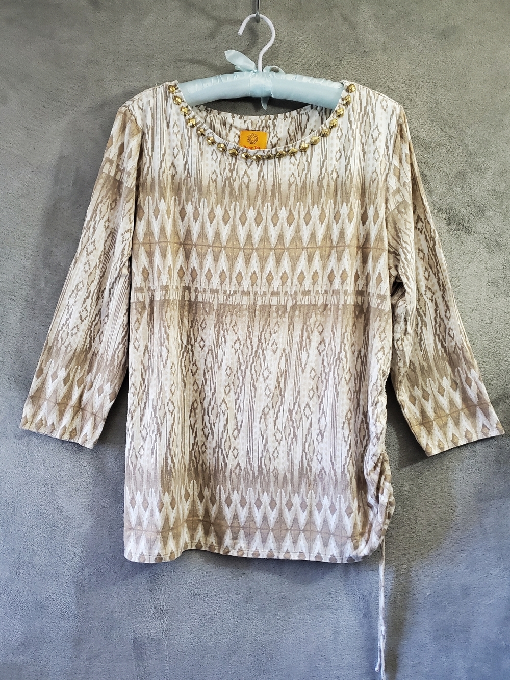 Ruby Red Ruched Side Top